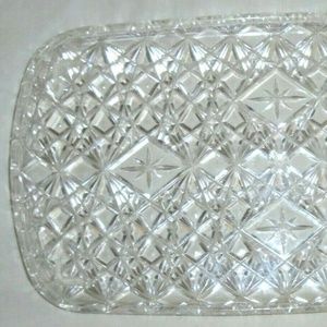 Vintage Diamond Cut Serving Tray